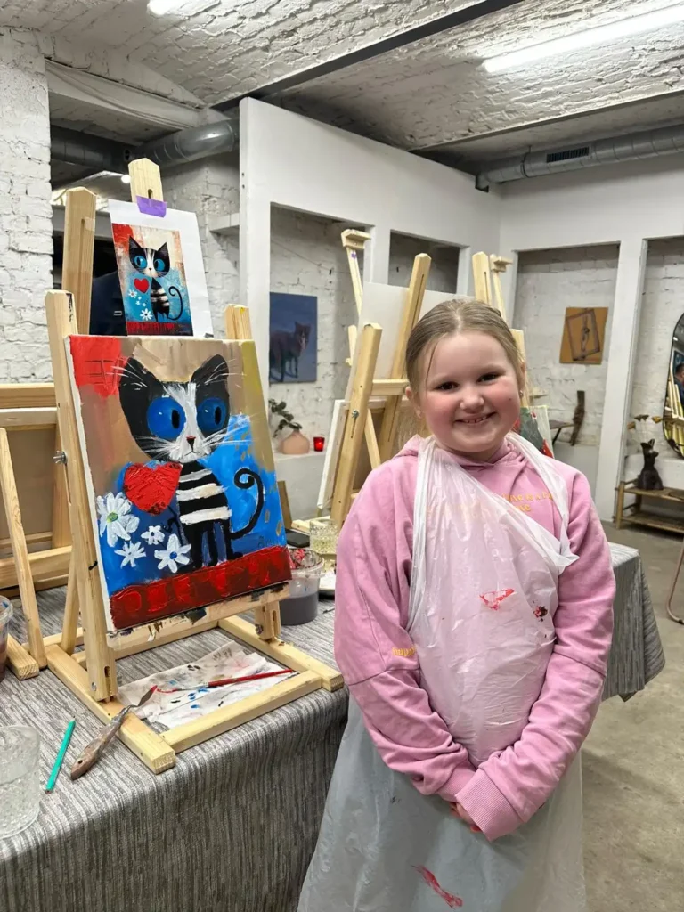 bērnu gleznošanas meistarklase