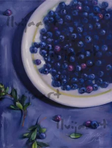 "Melleņu laiks" 30x40, aud., eļļa, 2024