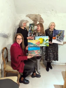 Gleznošanas Meistarklase Vecrīgā ar Latvijas vīna, un uzkodu degustāciju