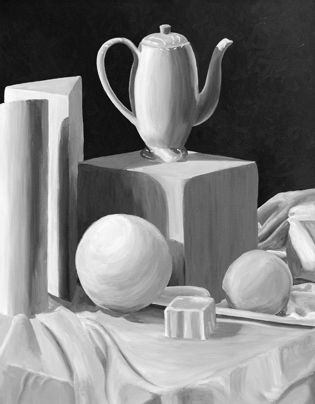 kontrasta sajūtu glezniecībā 