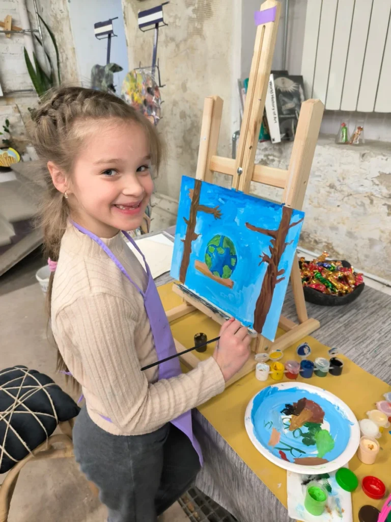 gleznošanas nodarbības bērniem un pusaudžiem