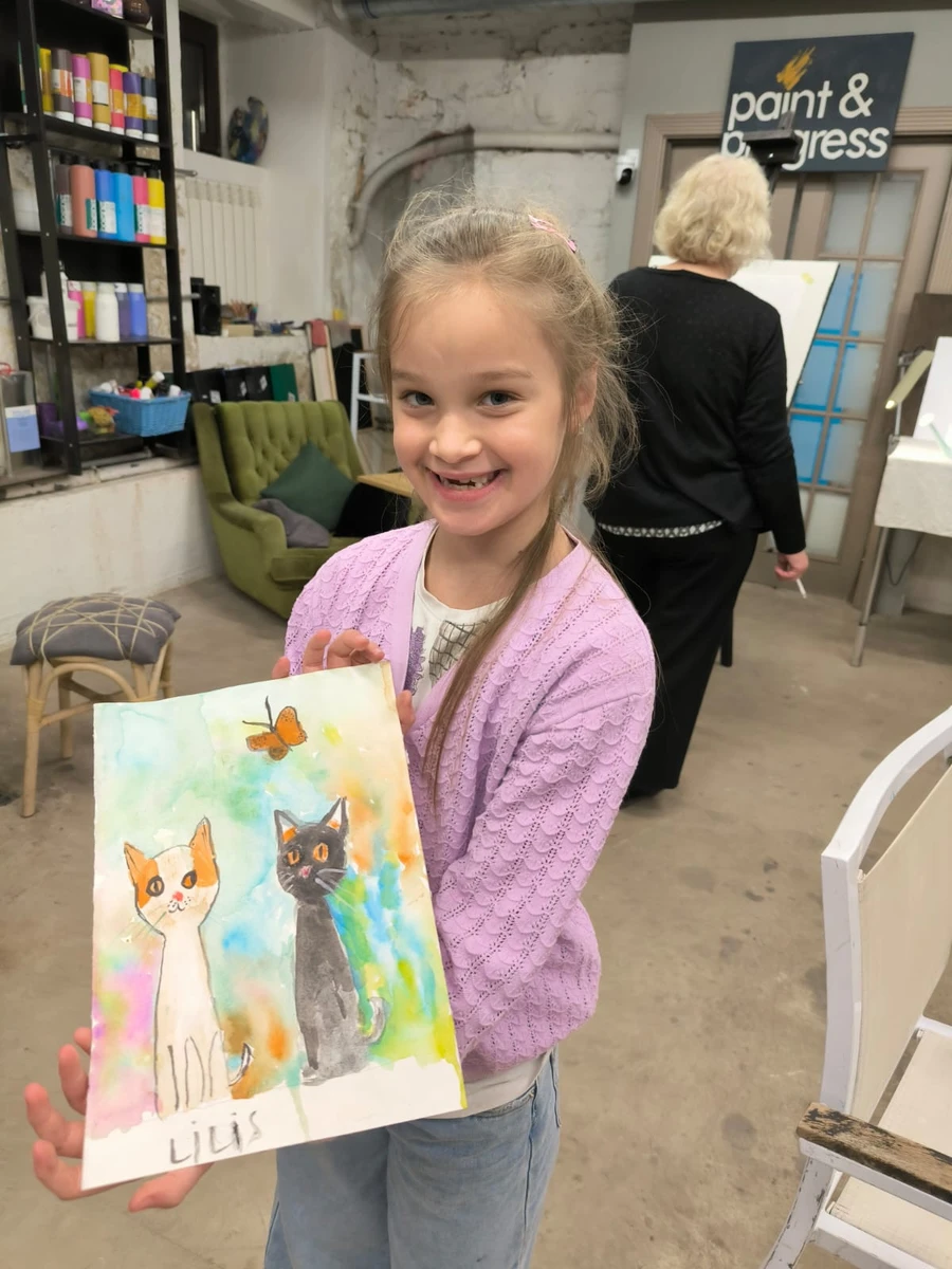 gleznošanas nodarbības bērniem